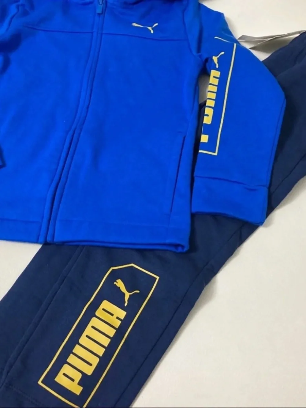 Puma cute blue hoodie pants set outfit 4020 - Picture 3 of 6